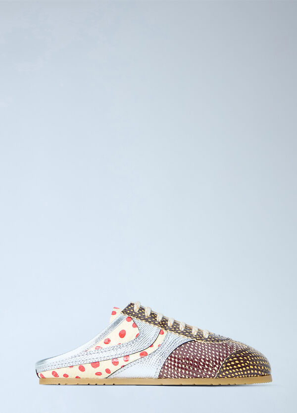 Dries Van Noten Textured Slip-On Sneakers Beige dvn0264049